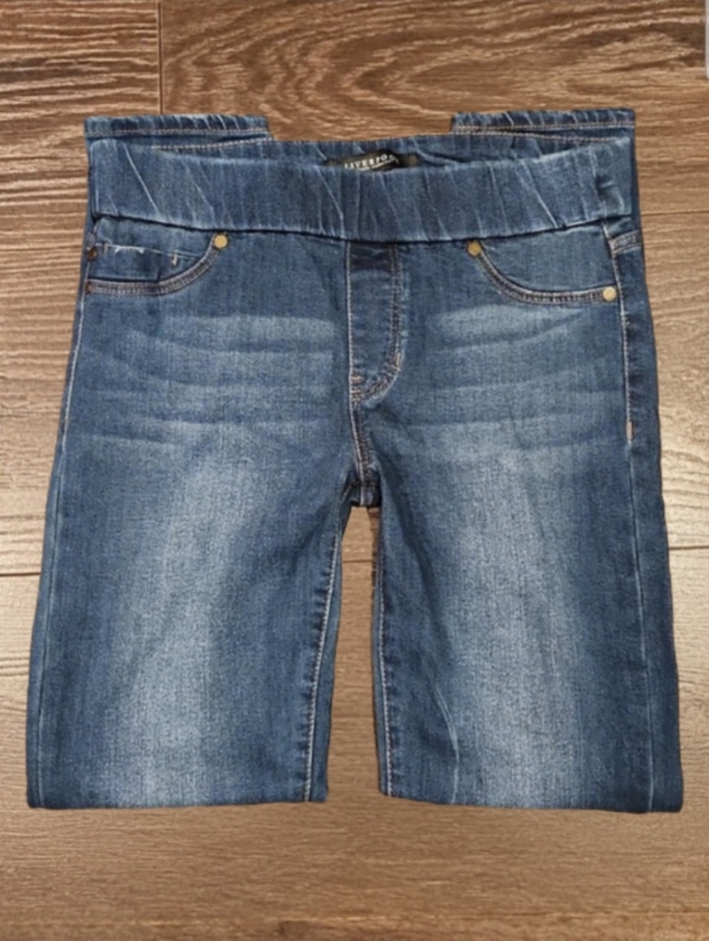 ❤ LIVERPOOL JEANS COMPANY DENIM SKINNY LEGGING JEANS, PULL ON, 4 (27)